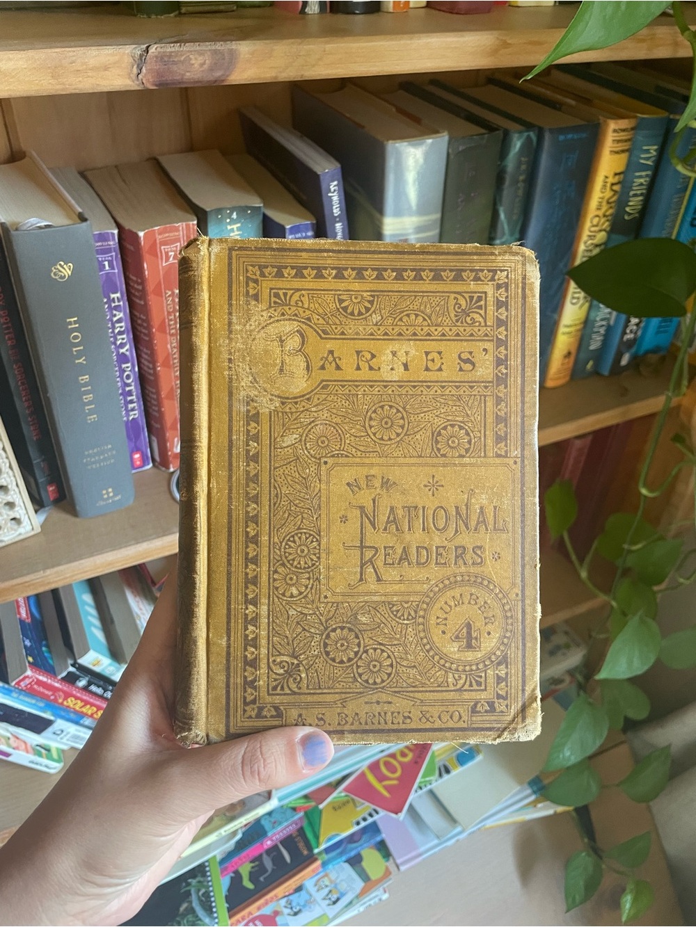 Barnes New National Readers Number 4 Gold-Tooled Hardcover